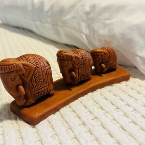 Handcrafted Terracotta Elephant Figurines